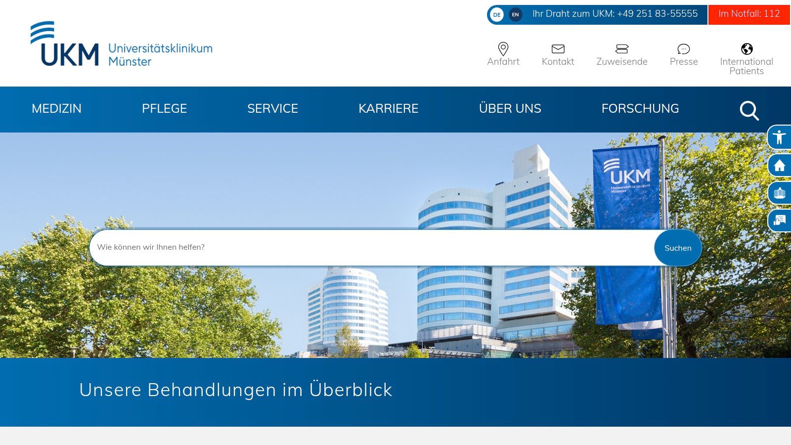 Universitätsklinikum Münster (UKM) – Geschäftsbereich Sozialdienst/Case Management