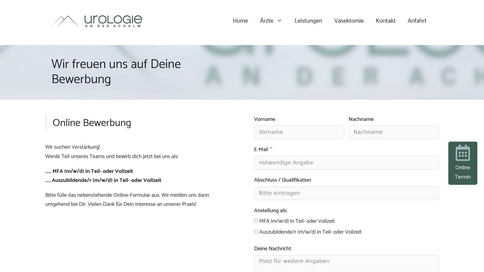 Urologie an der Achalm Reutlingen