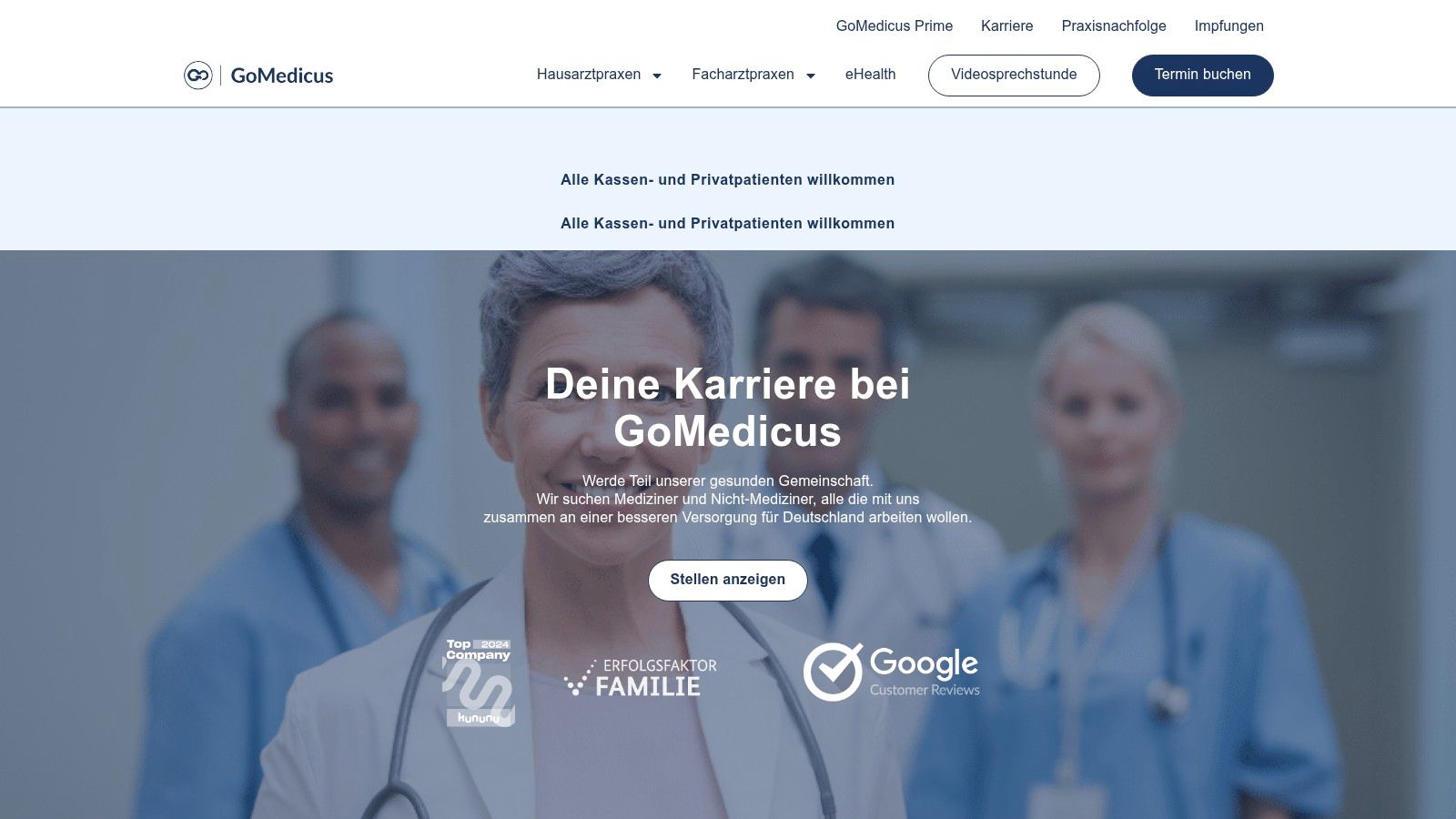 GoMedicus Hausarztpraxen Reutlingen Zentrum Neckar-Alb