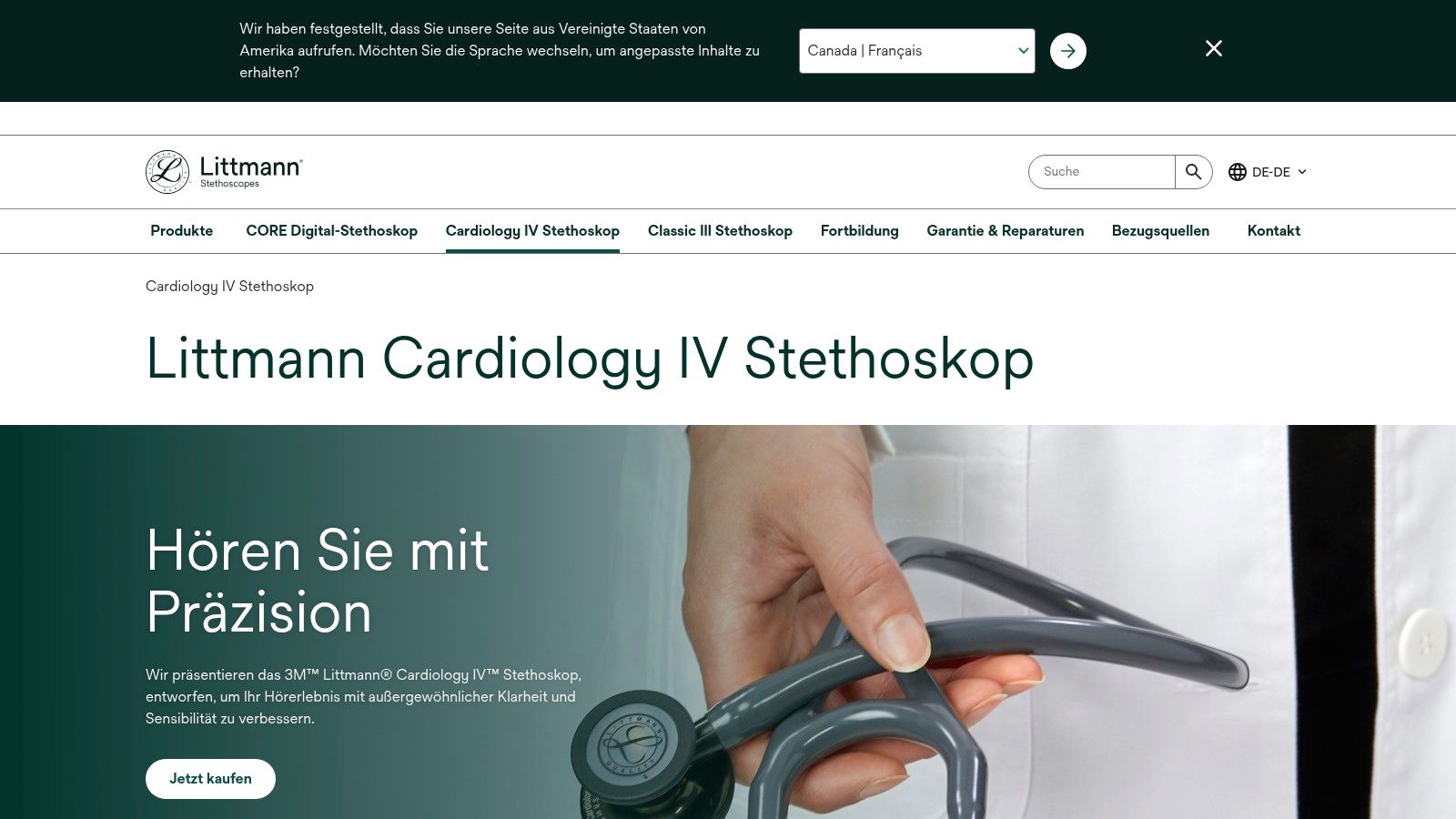 3M Littmann Originalstethoskop mit offiziellem Namensschild